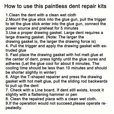 Car Dent Repair Tool Auto Body Part Mechanical Sheet Metal Paintless Dent Removal Puller Kit Hand Tools Kit Set - Smarsty