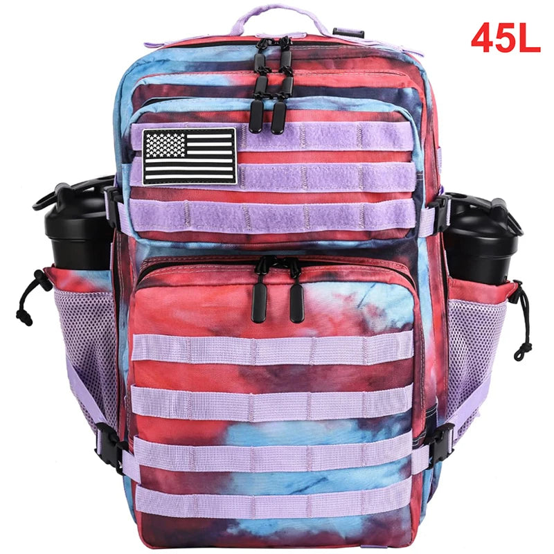 45L Tactical Backpack Men Outdoor Waterproof Sports Travel Gym Hiking Bug Out Bag Military Camping Hunting Survival Rucksack - Smarsty