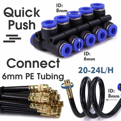 Adjustable Misting Cooling System for Outdoor Garden Irrigation - Smarsty