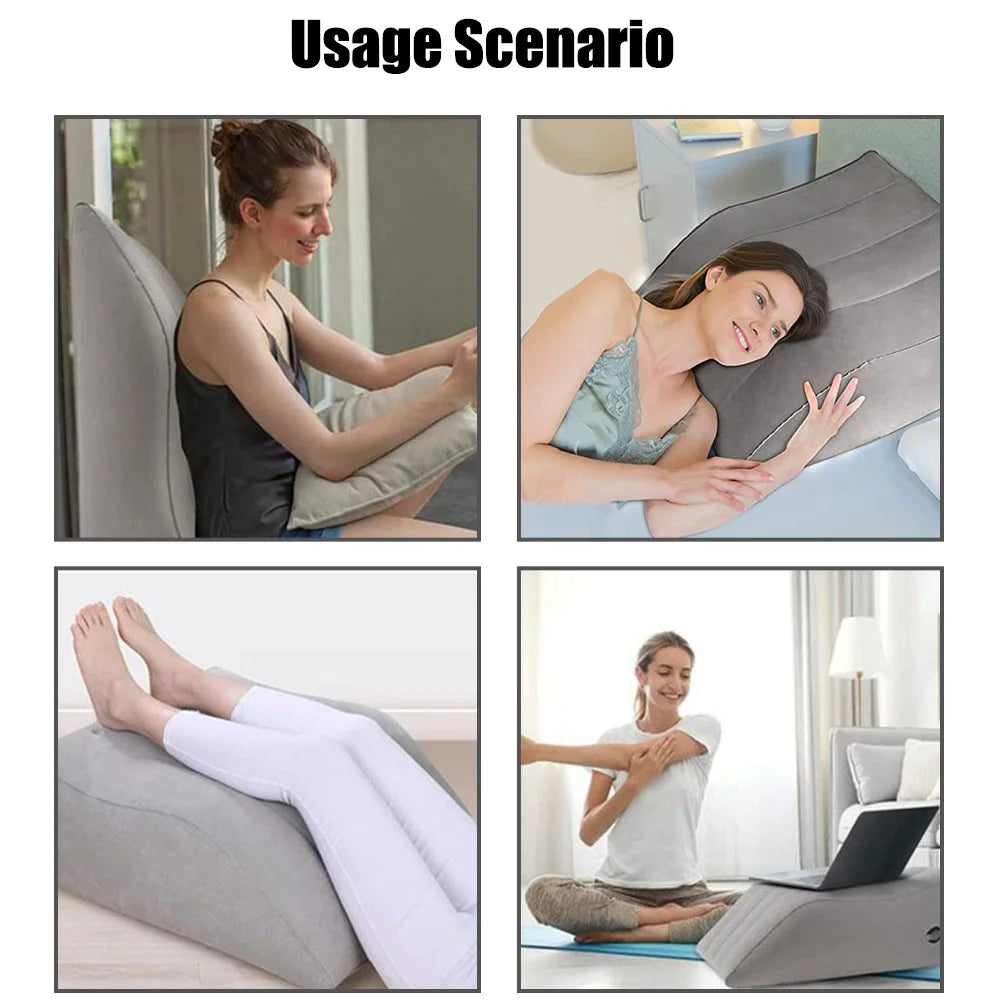 Inflatable Leg Pillow Wedge for Comfortable Travel - Smarsty