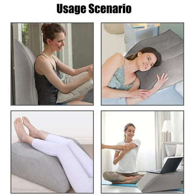 Inflatable Leg Pillow Wedge for Comfortable Travel - Smarsty