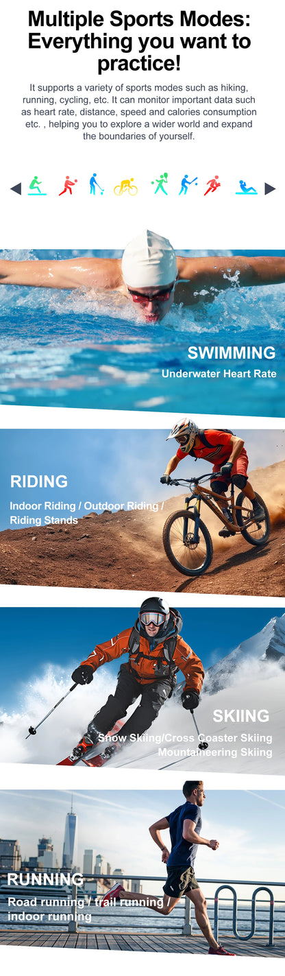 AMOLED Waterproof Smart Watch for Fitness Tracking - Smarsty