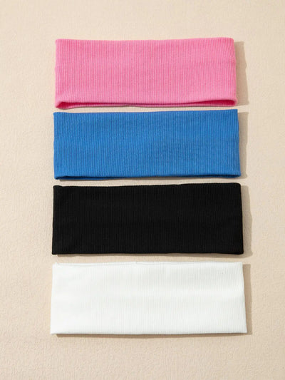 Women Elastic Hair Bands Set Soft Stretchy Headbands - Smarsty