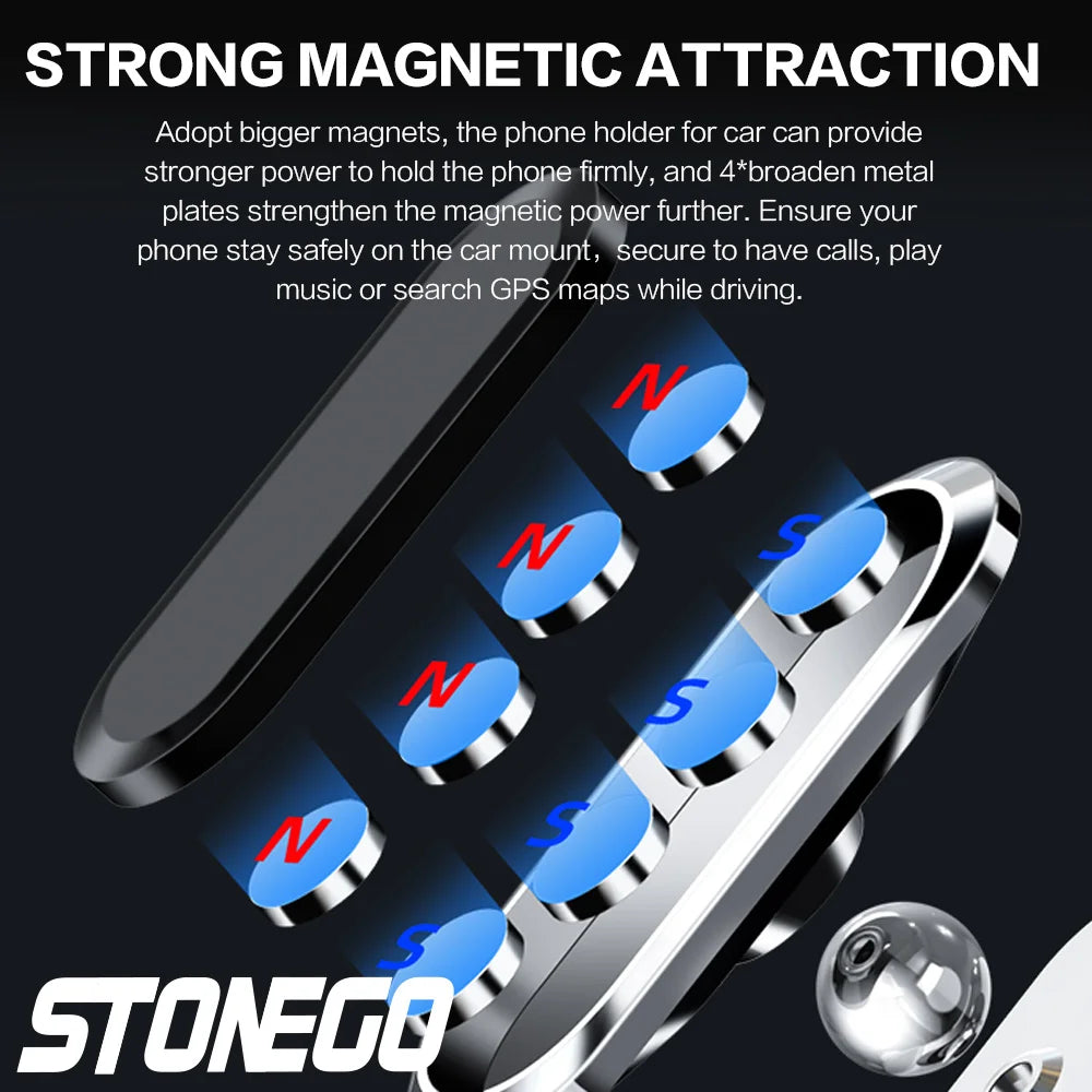 Magnetic Car Phone Holder With 360 Degree Rotation Ultra - Smarsty