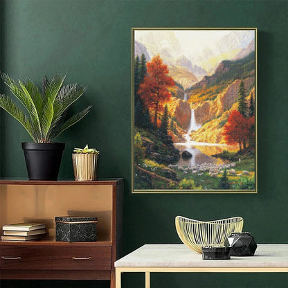 5D Round Diamond Painting Scenic Forest Art - Smarsty