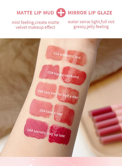 Double End Lip Glaze Glossy Color and Moisture - Smarsty