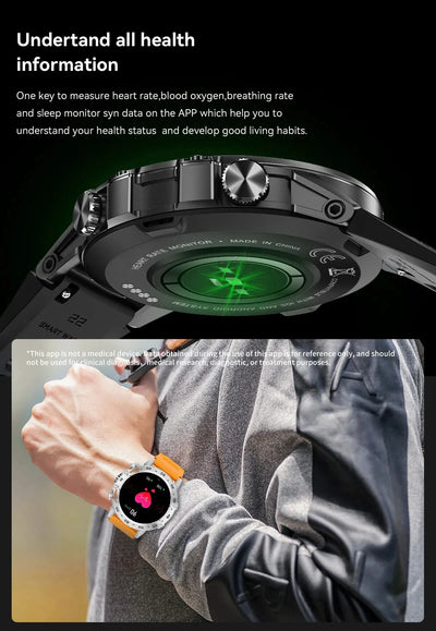 LIGE 1.39 Inch Bluetooth Smart Watch for Men - Smarsty