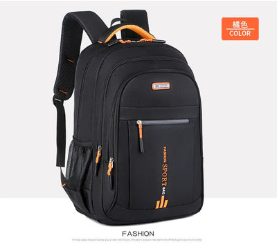 Men's Backpacks Oxford Waterproof Rucksack Business Computer Bag Casual Travel Backpack Senior High School Student Schoolbag - Smarsty