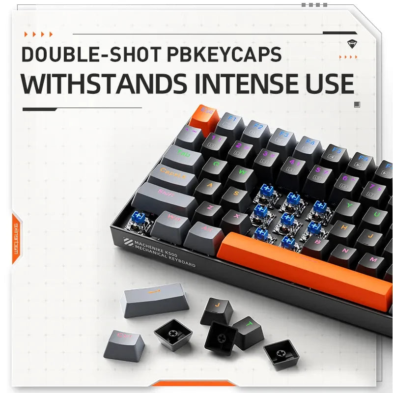 Mechanical Keyboard 75 Percent Layout Hot Swappable Backlit
