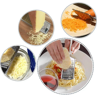 Stainless Steel Handheld Cheese Grater Multi-PurposeKitchen Food Graters for Chocolate Butter Fruit Vegetable Kitchen Items by Smarsty
