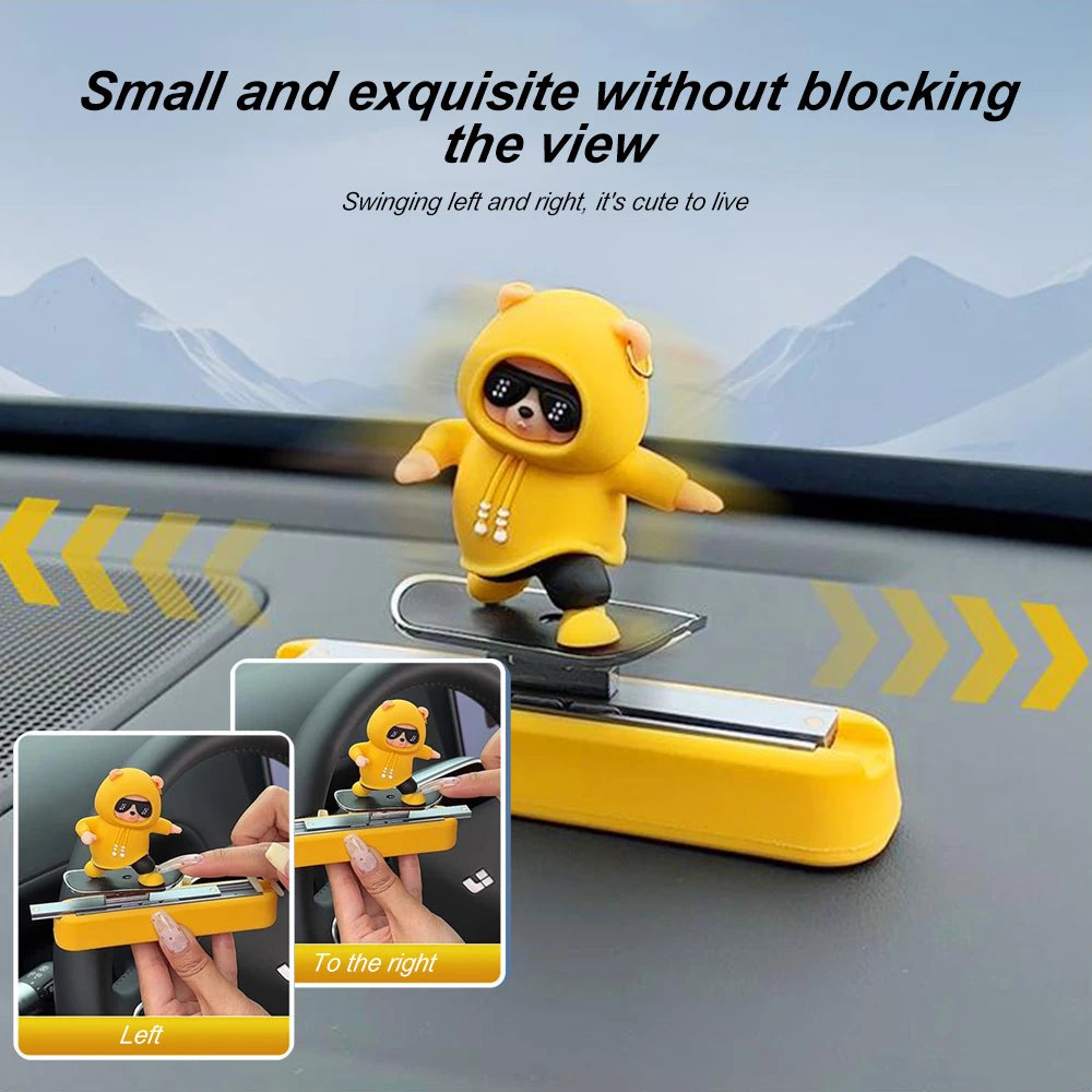 Bear Cartoon Magnetic Parking Number Plate For Car Dashboard - Smarsty