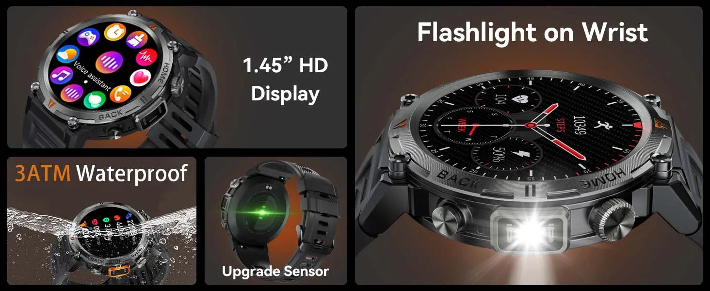 EIGIIS KE3 Smart Watch Bluetooth Call Waterproof Health Monitor - Smarsty