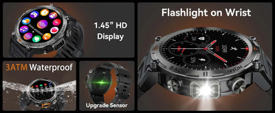 EIGIIS KE3 Smart Watch Bluetooth Call Waterproof Health Monitor - Smarsty