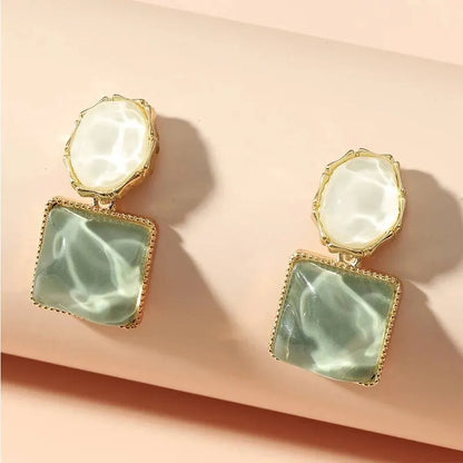 Colorful Crystal Drop Earrings for Women Trendy Fashion Jewelry - Smarsty
