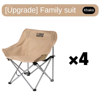 Outdoor Folding Moon Chair Portable Chair Camping Chair Picnic Gear Fishing Small Horse Stool Student Sketching by Smarsty