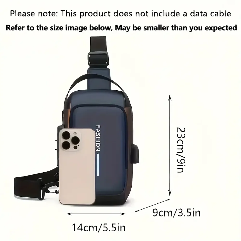 Durable Oxford Crossbody Sling Bag With Phone Pocket - Smarsty
