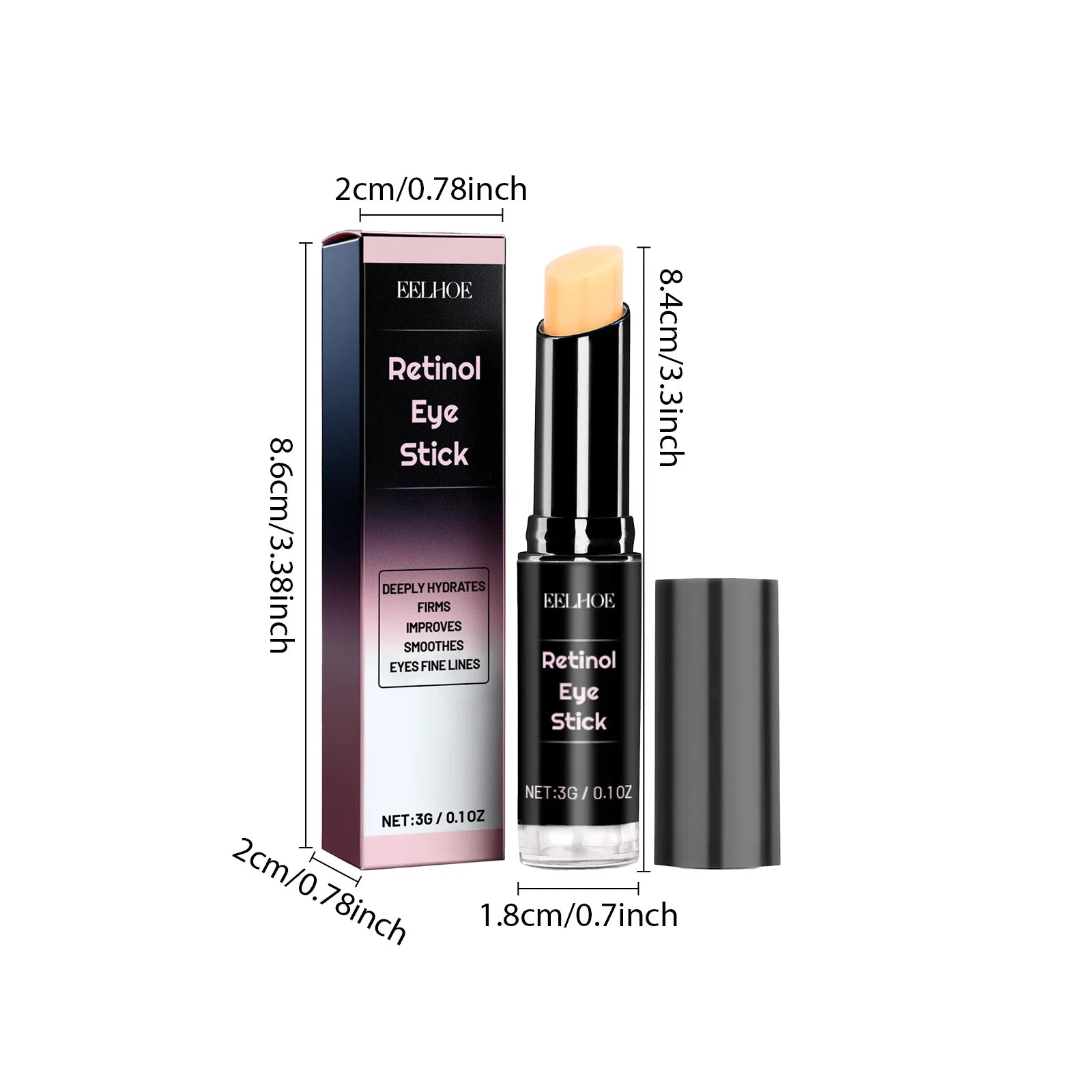 Retinol Eye Cream Stick for Dark Circles and Puffiness - Smarsty