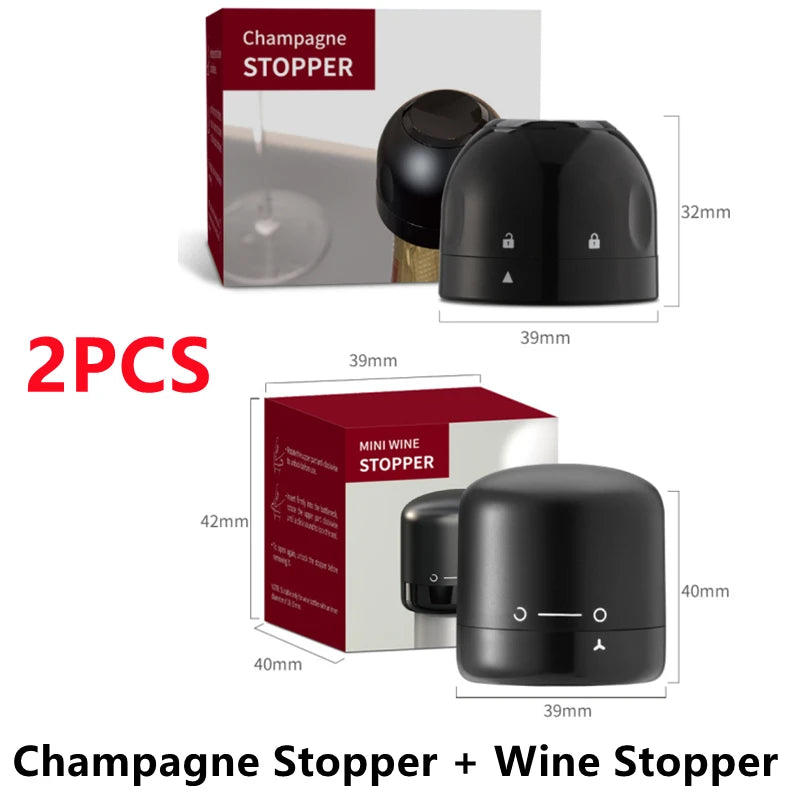 Silicone Wine Bottle Stopper Set for Freshness - Smarsty