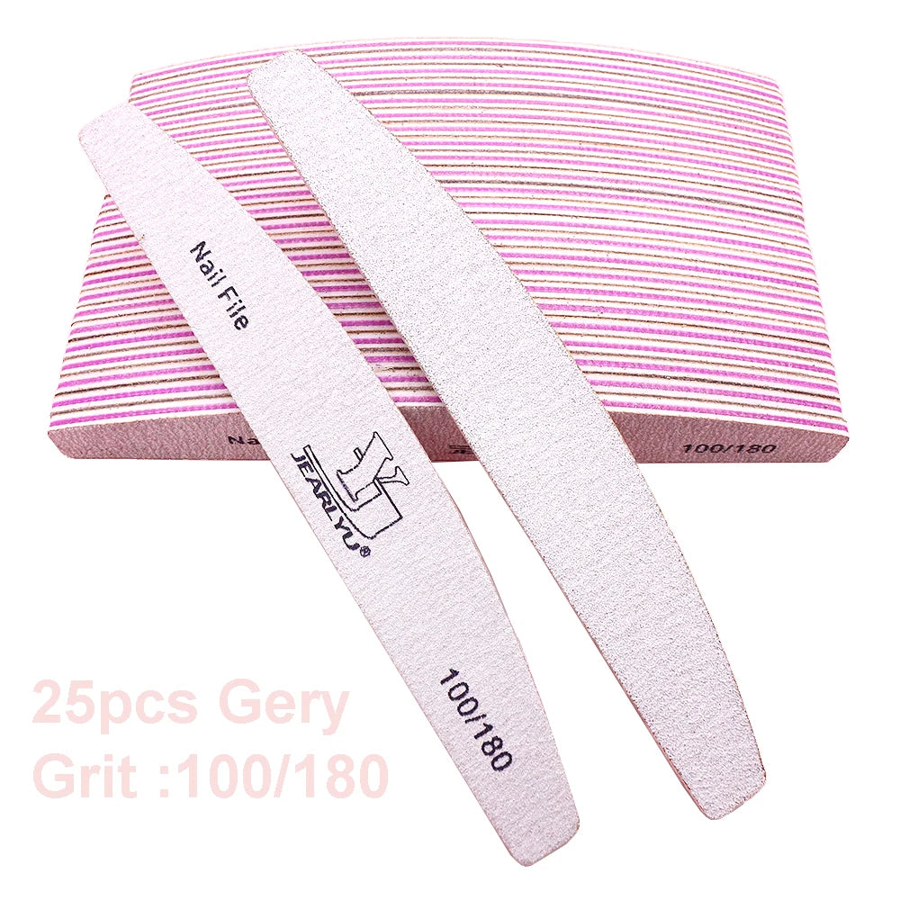 Professional Nail File Set with 5 Colors and Multiple Grits - Smarsty