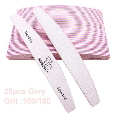 Professional Nail File Set with 5 Colors and Multiple Grits - Smarsty