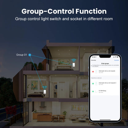 AVATTO Smart Light Switch with WiFi Control and 20A Socket - Smarsty