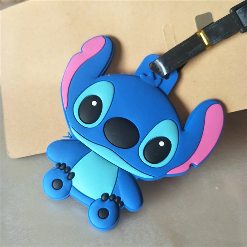 Don't mess with my stuff!Cartoon Stitch Luggage Tag Suitcase Name Address Label - Smarsty