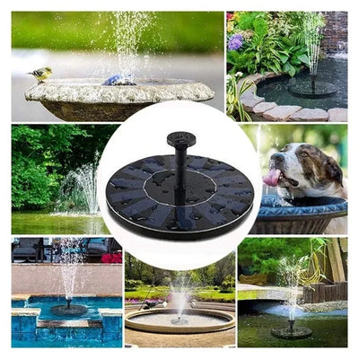 Solar Powered Floating Fountain Pump for Bird Baths and Garden Pools - Smarsty