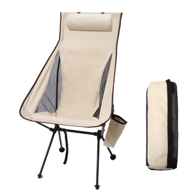 Westtune Portable Folding Camping Chair with Headrest Lightweight Tourist Chairs Aluminum Alloy Fishing Chair Outdoor Furniture by Smarsty