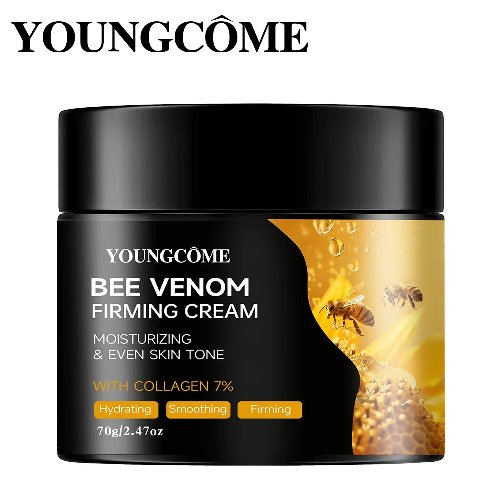 Premium Bee Venom Cream for Face & Neck - Collagen Boost, Skin Tightening, Natural Moisturizer for Sensitive Skin, Non-Greasy - Smarsty