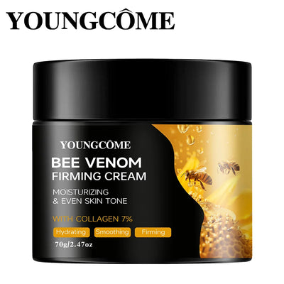 Premium Bee Venom Cream for Face & Neck - Collagen Boost, Skin Tightening, Natural Moisturizer for Sensitive Skin, Non-Greasy - Smarsty