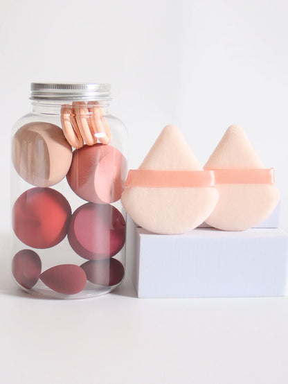 12Pcs Latex-Free Makeup Sponge Set for Flawless Application - Smarsty