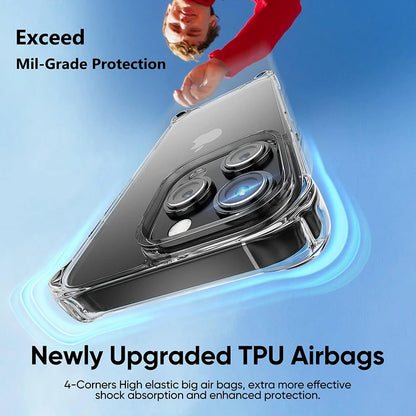 Shockproof Clear Silicone Case for iPhone - Smarsty