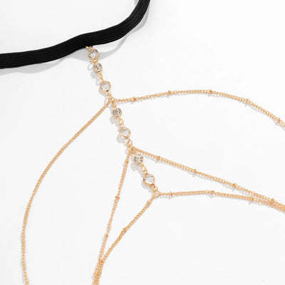 Boho Crystal Leg Chain for Women Beach Style - Smarsty