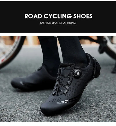 LiXingMing Cycling Shoes Road Bike Men Racing Contest Self-Locking Speed Bicycle Sneakers Women Spd Cleats Cycling Footwear by Smarsty