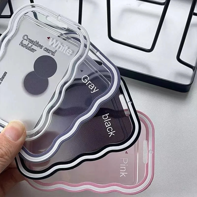 Korea Style Plastic 3inch Card Holder Idol Photo Protective Case Photocard Holder Kawaii Unisex Campus Card Cover