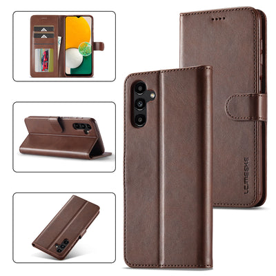 Leather Flip Case For Samsung Galaxy A17 A37 A57 A15 A35 A55 A16 A36 A56 A07 A26 A06 A05S A14 A34 A54 A13 A33 A53 Wallet Cover