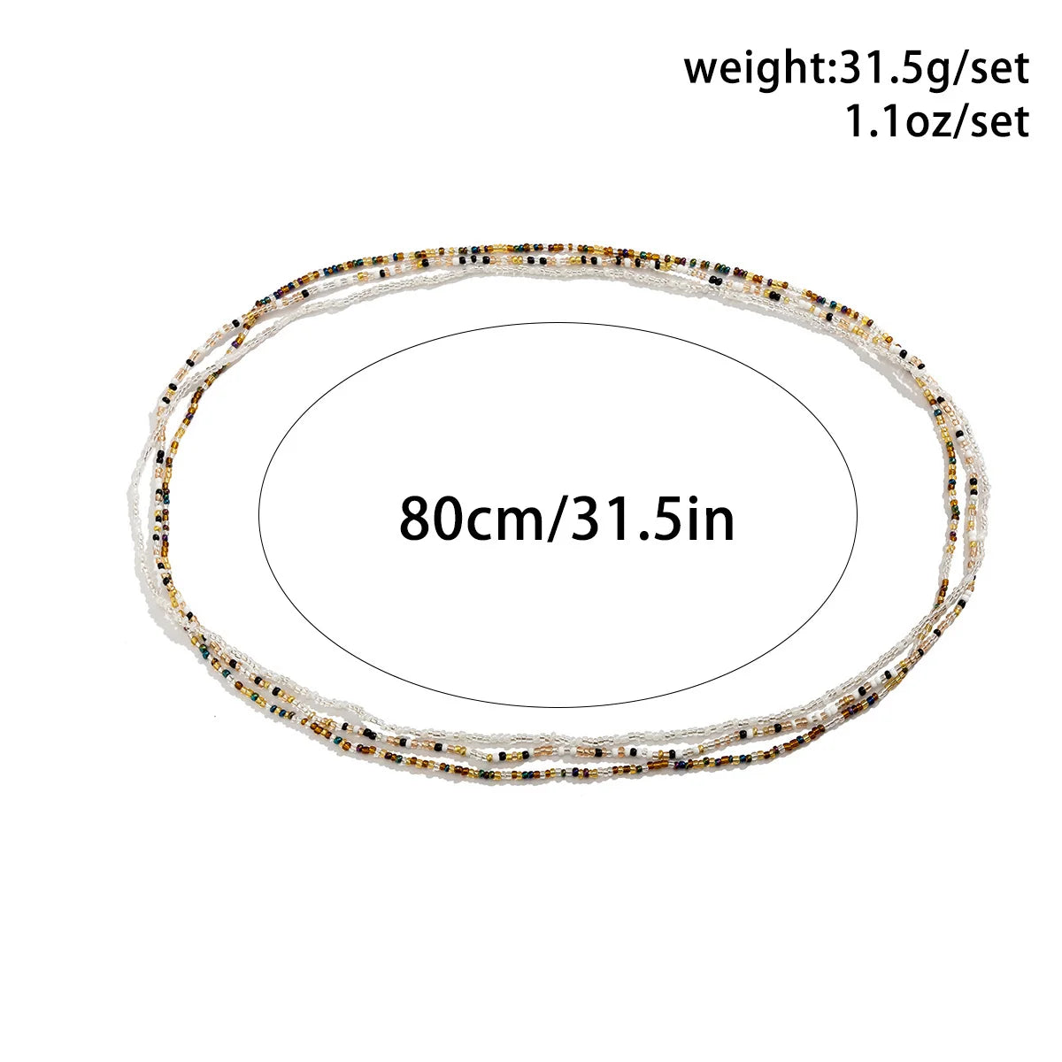 Lacteo Bohemia Seed Beads Waist Chain for Summer Style - Smarsty