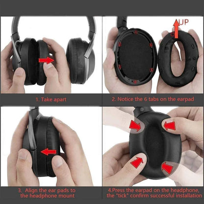 Replacement Earpads for Sony WH-1000XM3 Headphones Comfortable Ear Cushions - Smarsty