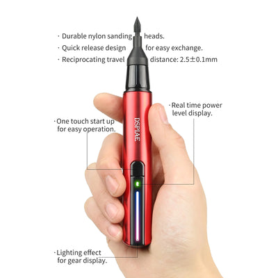 DSPIAE ES-A DIY Reciprocating Sander Electric Grinding Pen Plastic Model Sanding Paper Head for Military Model Craft Tools Hobby