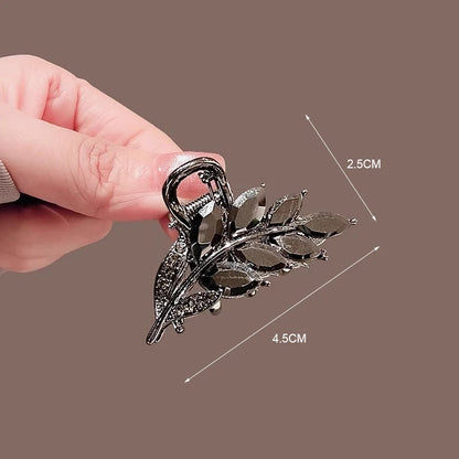 Korean Alloy Rhinestone Hair Claw For Women Elegant - Smarsty