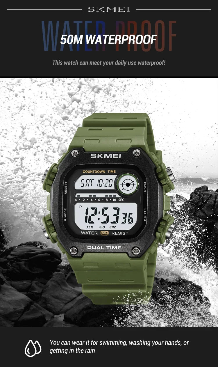 Skmei 2126 Waterproof Digital Sports Watch for Men - Smarsty