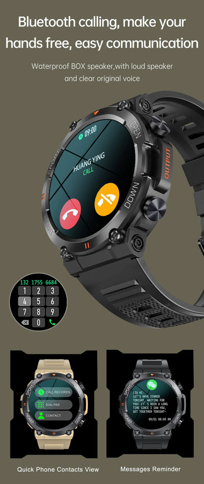 HD Bluetooth Call Smart Watch for Men Fitness Tracker - Smarsty