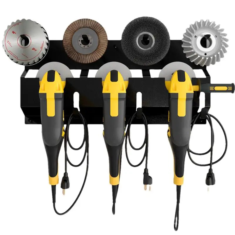 Wall Mount Angle Grinder Holder Angle Grinder Stand Angle Grinder Disc Grinder Cable Storage Rack For Cutting Polishing Machines by Smarsty
