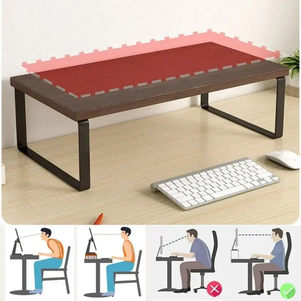Computer Monitor Elevated Monitor Base Home Office Storage Rack Computer Desktop Creative Storage Rack Office Storage Supplies
