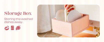 Robotime Robud Kids Corner Kitchen Playset Wooden Play Kitchen Set with Realistic Sound Pretend Play Gift for Boys Girls Pink by Smarsty