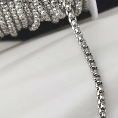 No Fade 2 Meter Stainless Steel Chain For Jewelry Making - Smarsty