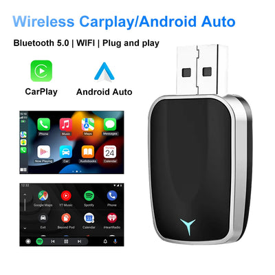 NEW Wireless CarPlay Android Auto Wireless Adapter Smart Mini Box Plug and play Connect Universal for Nissan Wireless Adapter - Smarsty