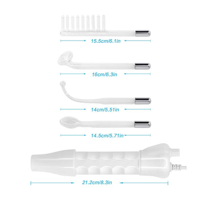 Portable High Frequency Skin Therapy Wand for Acne and Wrinkle Reduction - Smarsty