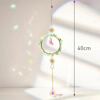 Hanging Crystal Pendant Suncatcher Wind Chimes for Home Decor - Smarsty