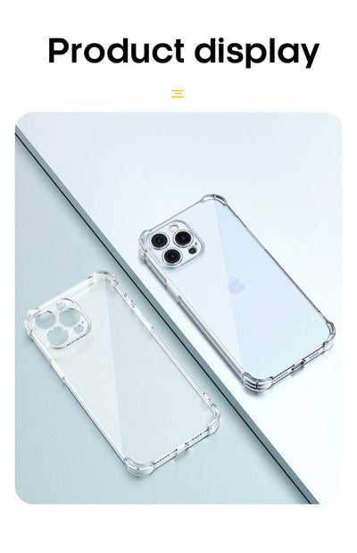 Shockproof Clear iPhone Case With Lens Protection Lens Shield - Smarsty
